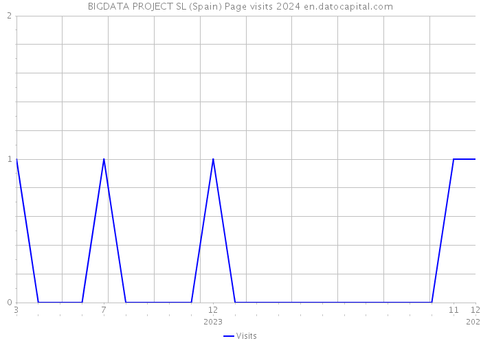 BIGDATA PROJECT SL (Spain) Page visits 2024 