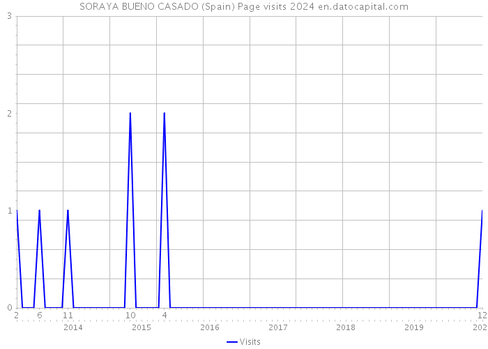 SORAYA BUENO CASADO (Spain) Page visits 2024 