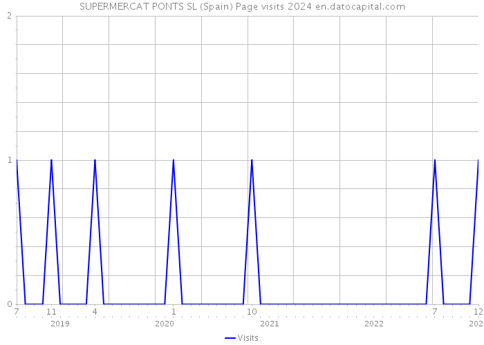 SUPERMERCAT PONTS SL (Spain) Page visits 2024 