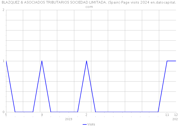 BLAZQUEZ & ASOCIADOS TRIBUTARIOS SOCIEDAD LIMITADA. (Spain) Page visits 2024 