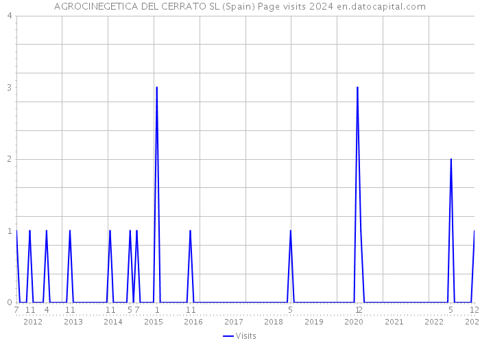 AGROCINEGETICA DEL CERRATO SL (Spain) Page visits 2024 