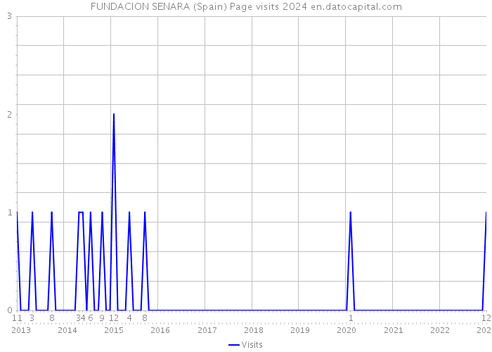 FUNDACION SENARA (Spain) Page visits 2024 