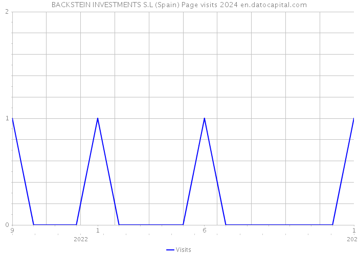 BACKSTEIN INVESTMENTS S.L (Spain) Page visits 2024 