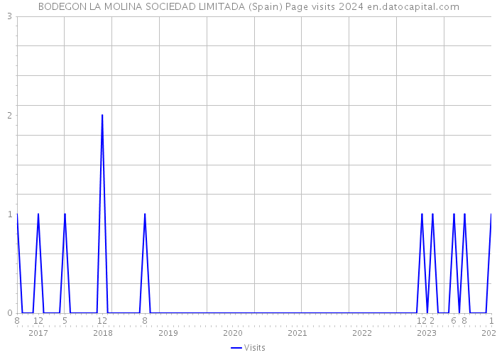 BODEGON LA MOLINA SOCIEDAD LIMITADA (Spain) Page visits 2024 