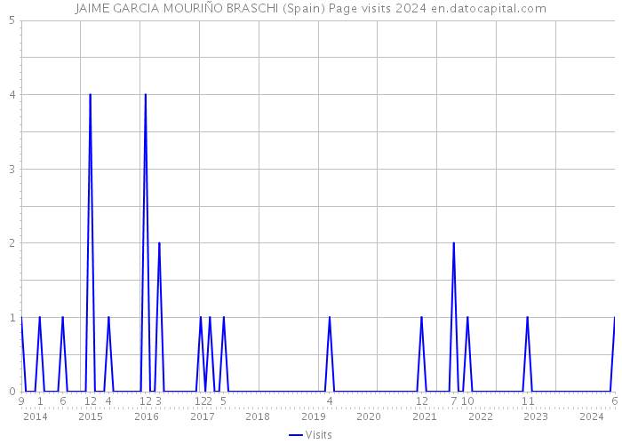 JAIME GARCIA MOURIÑO BRASCHI (Spain) Page visits 2024 