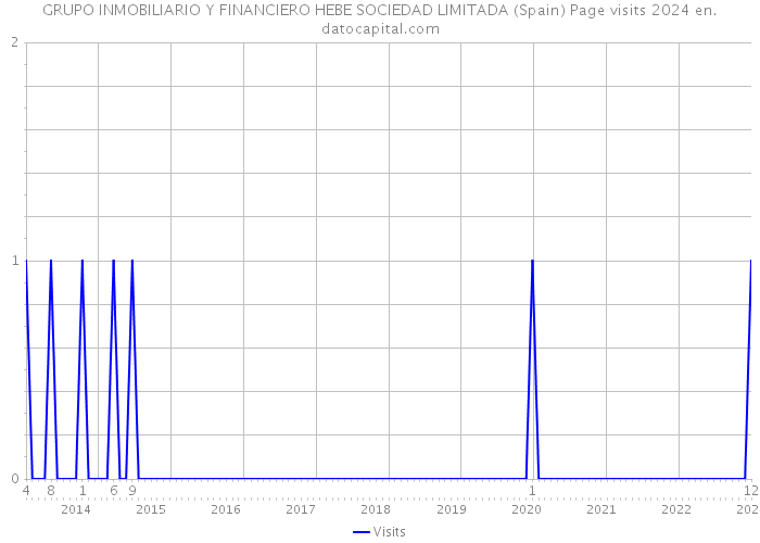 GRUPO INMOBILIARIO Y FINANCIERO HEBE SOCIEDAD LIMITADA (Spain) Page visits 2024 