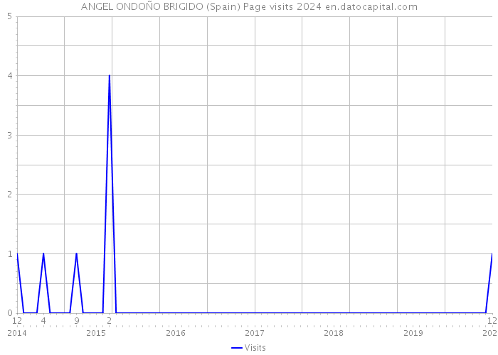 ANGEL ONDOÑO BRIGIDO (Spain) Page visits 2024 