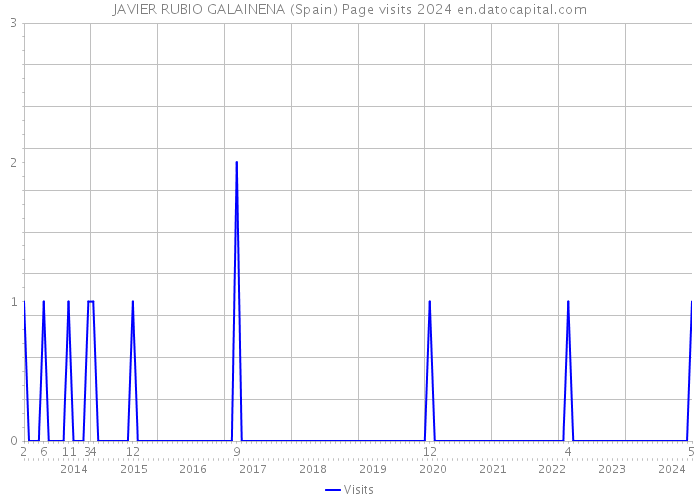 JAVIER RUBIO GALAINENA (Spain) Page visits 2024 