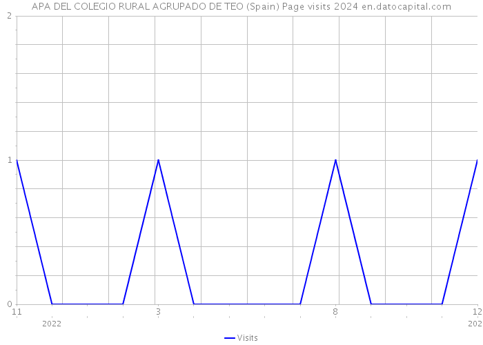 APA DEL COLEGIO RURAL AGRUPADO DE TEO (Spain) Page visits 2024 
