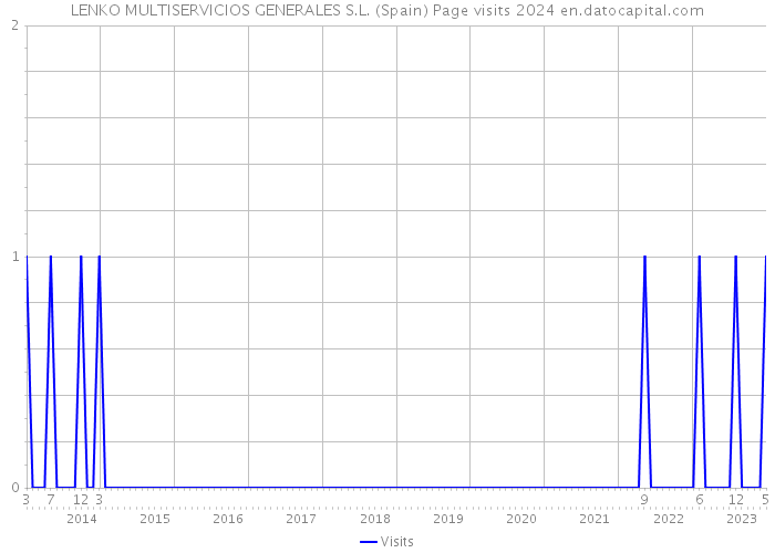 LENKO MULTISERVICIOS GENERALES S.L. (Spain) Page visits 2024 