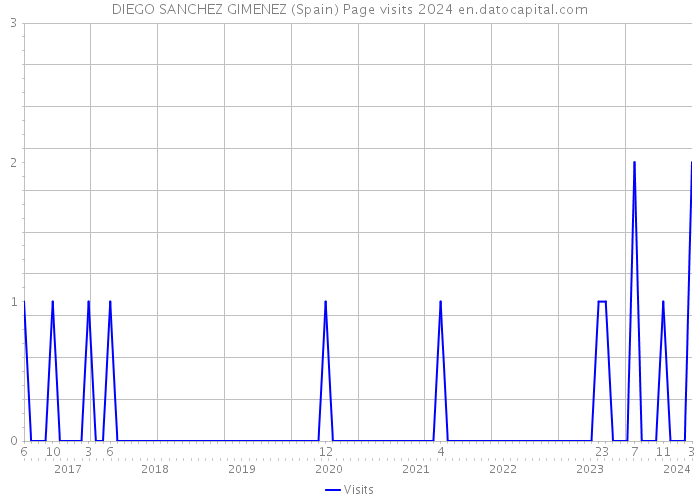 DIEGO SANCHEZ GIMENEZ (Spain) Page visits 2024 