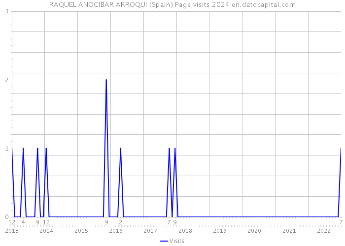 RAQUEL ANOCIBAR ARROQUI (Spain) Page visits 2024 