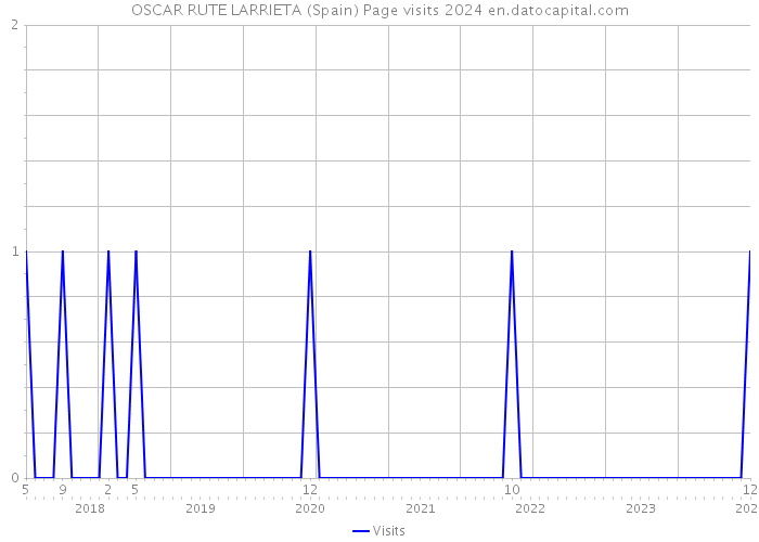 OSCAR RUTE LARRIETA (Spain) Page visits 2024 