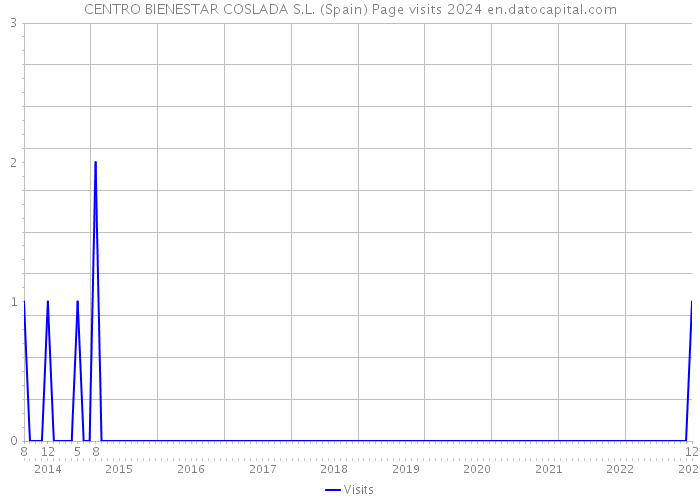 CENTRO BIENESTAR COSLADA S.L. (Spain) Page visits 2024 