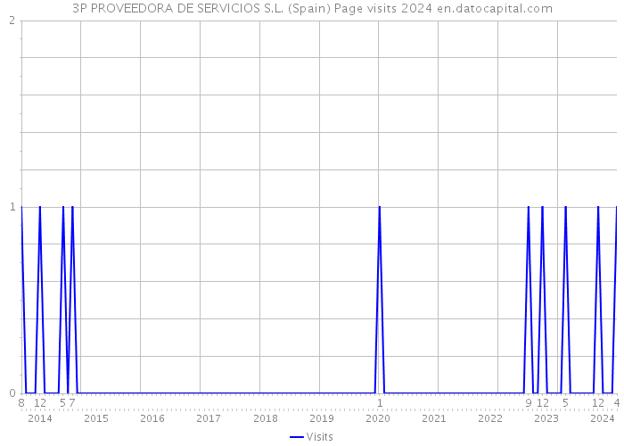 3P PROVEEDORA DE SERVICIOS S.L. (Spain) Page visits 2024 