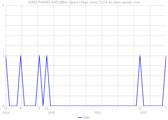 JORDI PAMIES ANGUERA (Spain) Page visits 2024 
