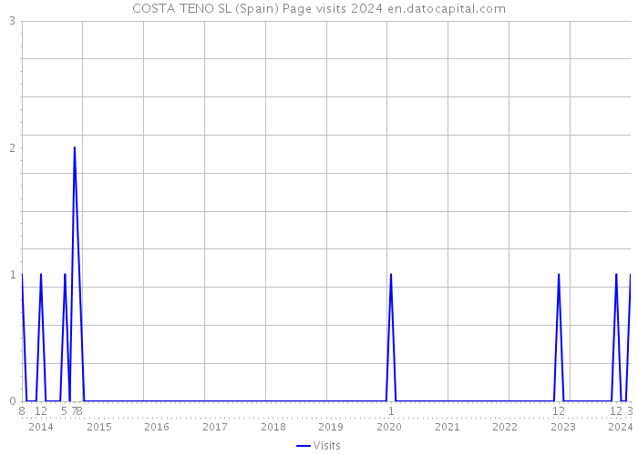 COSTA TENO SL (Spain) Page visits 2024 