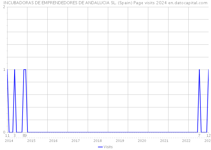 INCUBADORAS DE EMPRENDEDORES DE ANDALUCIA SL. (Spain) Page visits 2024 