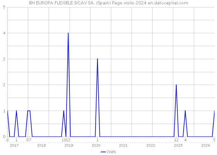 BH EUROPA FLEXIBLE SICAV SA. (Spain) Page visits 2024 