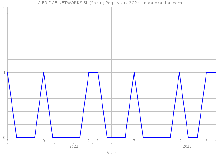JG BRIDGE NETWORKS SL (Spain) Page visits 2024 