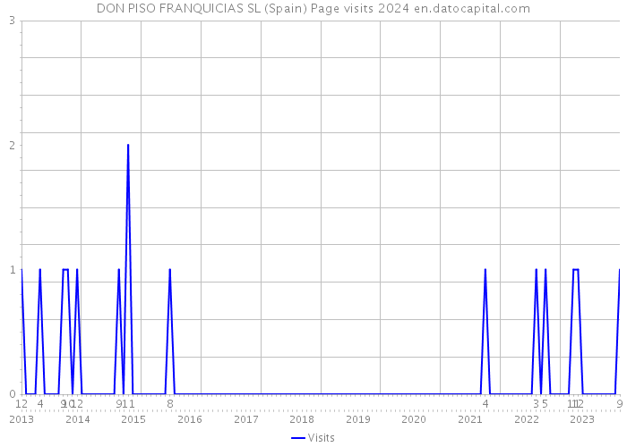 DON PISO FRANQUICIAS SL (Spain) Page visits 2024 