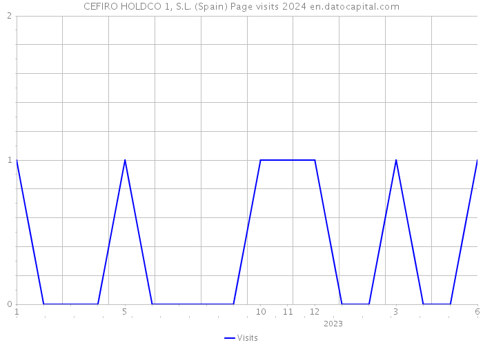 CEFIRO HOLDCO 1, S.L. (Spain) Page visits 2024 