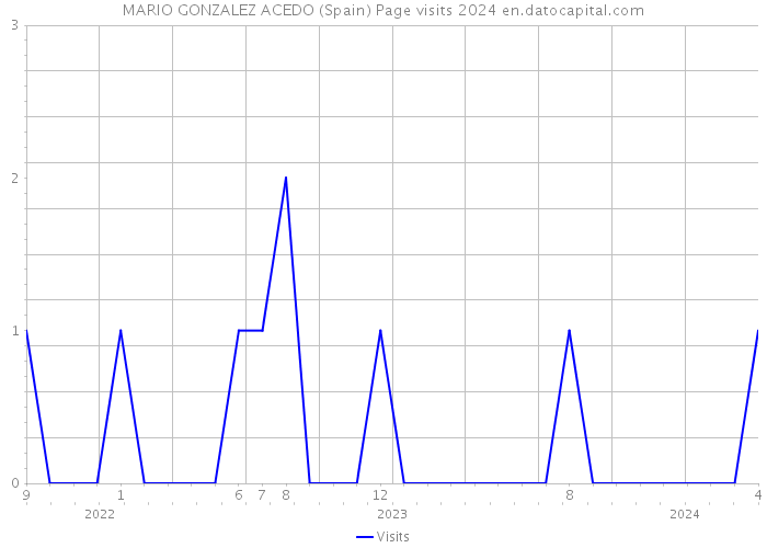 MARIO GONZALEZ ACEDO (Spain) Page visits 2024 