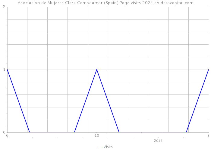Asociacion de Mujeres Clara Campoamor (Spain) Page visits 2024 