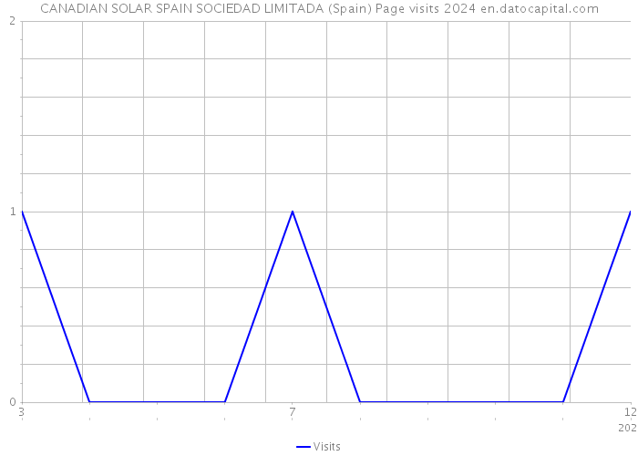 CANADIAN SOLAR SPAIN SOCIEDAD LIMITADA (Spain) Page visits 2024 