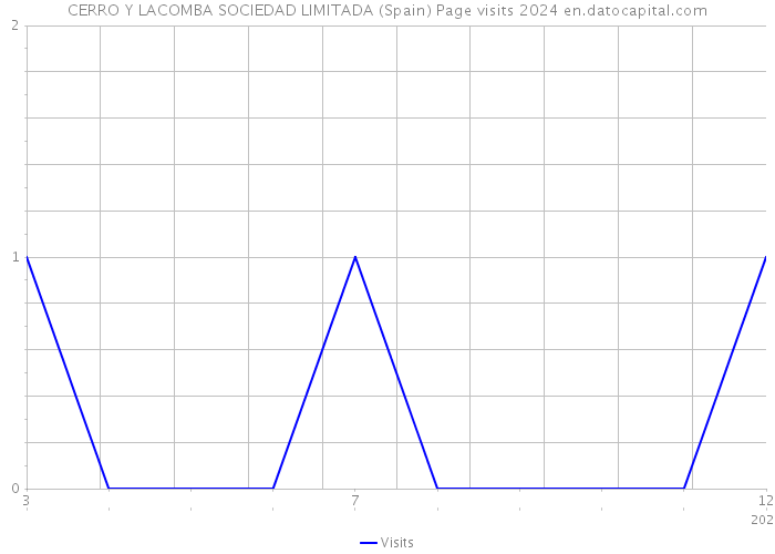 CERRO Y LACOMBA SOCIEDAD LIMITADA (Spain) Page visits 2024 