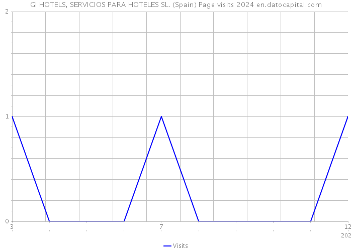 GI HOTELS, SERVICIOS PARA HOTELES SL. (Spain) Page visits 2024 