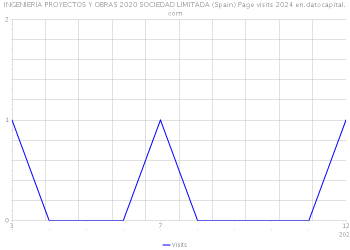 INGENIERIA PROYECTOS Y OBRAS 2020 SOCIEDAD LIMITADA (Spain) Page visits 2024 