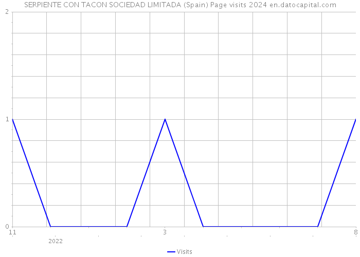 SERPIENTE CON TACON SOCIEDAD LIMITADA (Spain) Page visits 2024 