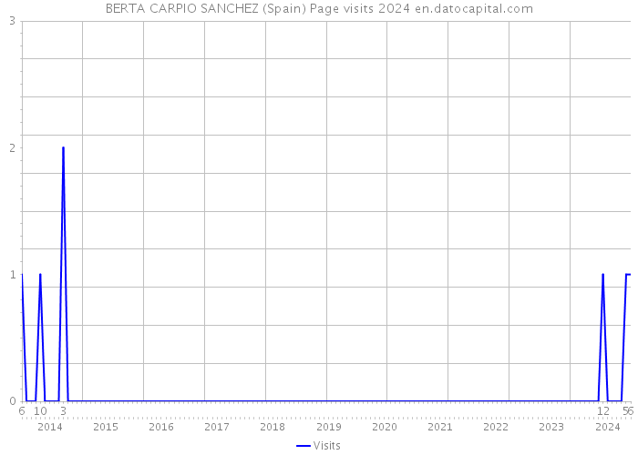 BERTA CARPIO SANCHEZ (Spain) Page visits 2024 