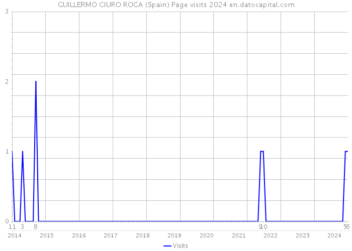GUILLERMO CIURO ROCA (Spain) Page visits 2024 
