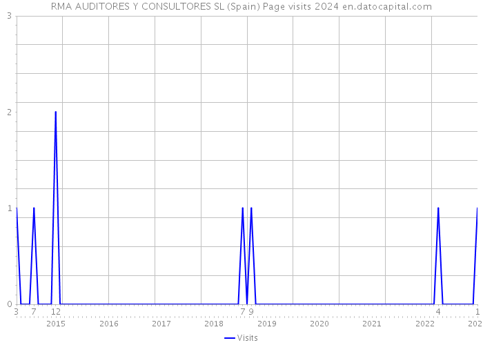 RMA AUDITORES Y CONSULTORES SL (Spain) Page visits 2024 