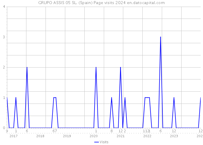 GRUPO ASSIS 05 SL. (Spain) Page visits 2024 