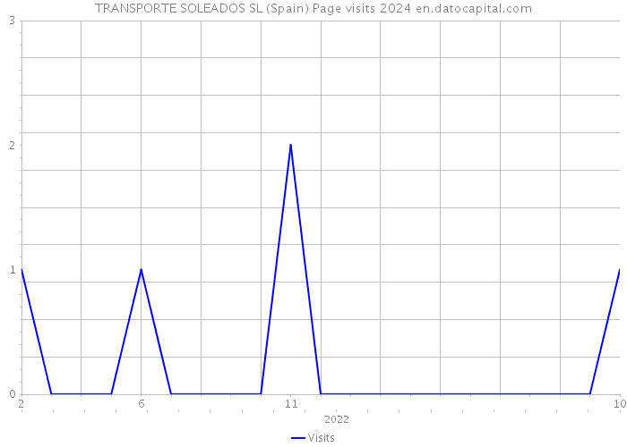 TRANSPORTE SOLEADOS SL (Spain) Page visits 2024 