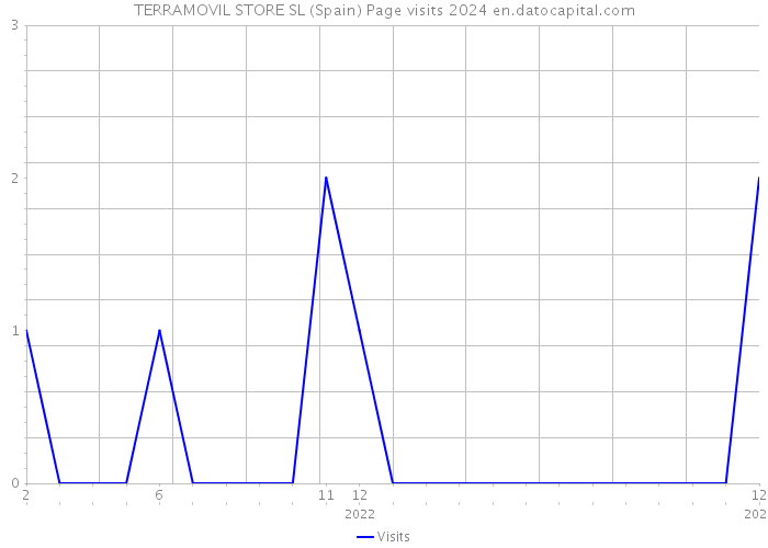 TERRAMOVIL STORE SL (Spain) Page visits 2024 