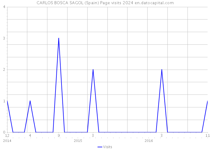 CARLOS BOSCA SAGOL (Spain) Page visits 2024 