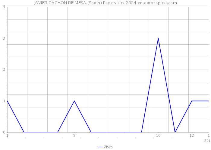 JAVIER CACHON DE MESA (Spain) Page visits 2024 