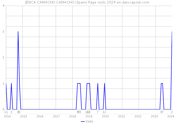 JESICA CAMACHO CAMACHO (Spain) Page visits 2024 