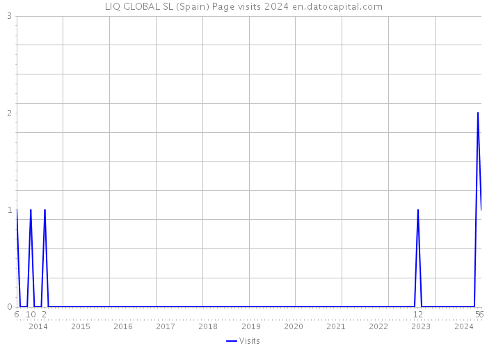 LIQ GLOBAL SL (Spain) Page visits 2024 