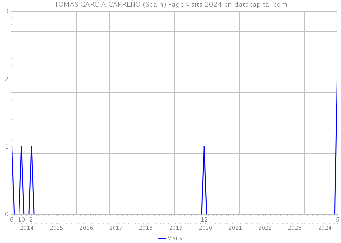 TOMAS GARCIA CARREÑO (Spain) Page visits 2024 