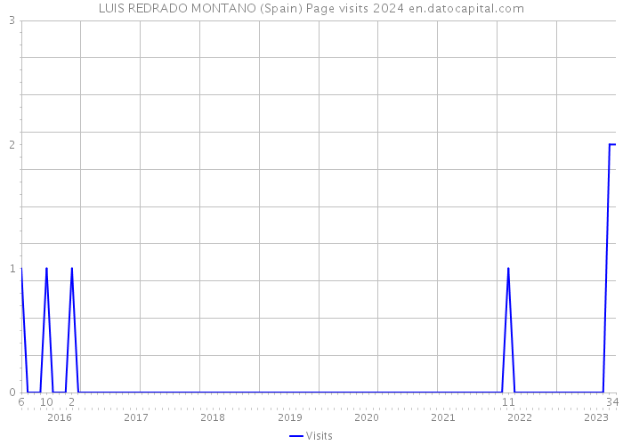 LUIS REDRADO MONTANO (Spain) Page visits 2024 