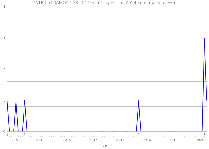 PATRICIO RAMOS CASTRO (Spain) Page visits 2024 