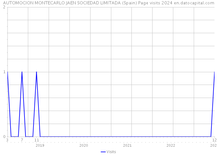 AUTOMOCION MONTECARLO JAEN SOCIEDAD LIMITADA (Spain) Page visits 2024 