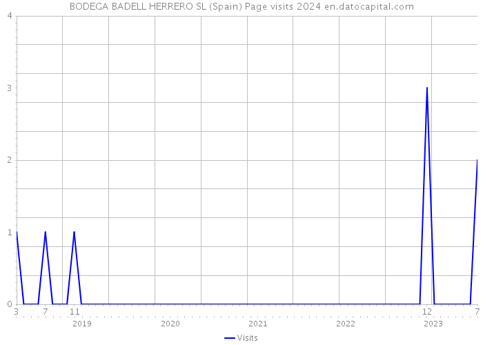 BODEGA BADELL HERRERO SL (Spain) Page visits 2024 