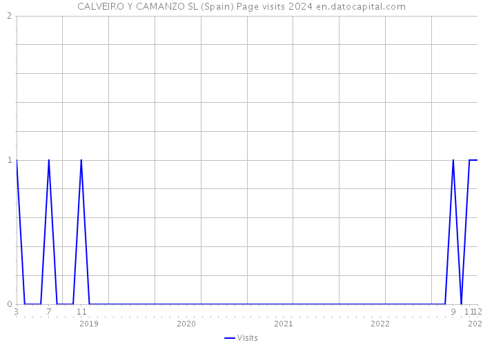 CALVEIRO Y CAMANZO SL (Spain) Page visits 2024 