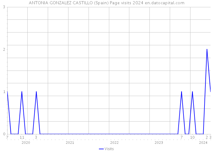 ANTONIA GONZALEZ CASTILLO (Spain) Page visits 2024 
